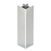 90Â° ROUNDED SHAPE CORNER FOR H150 TOE KICKS NATURAL ANODIZED BRUSHED