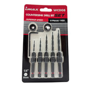 8-Piece Wood Countersink Drill Bit Set - IMEX Power Tools