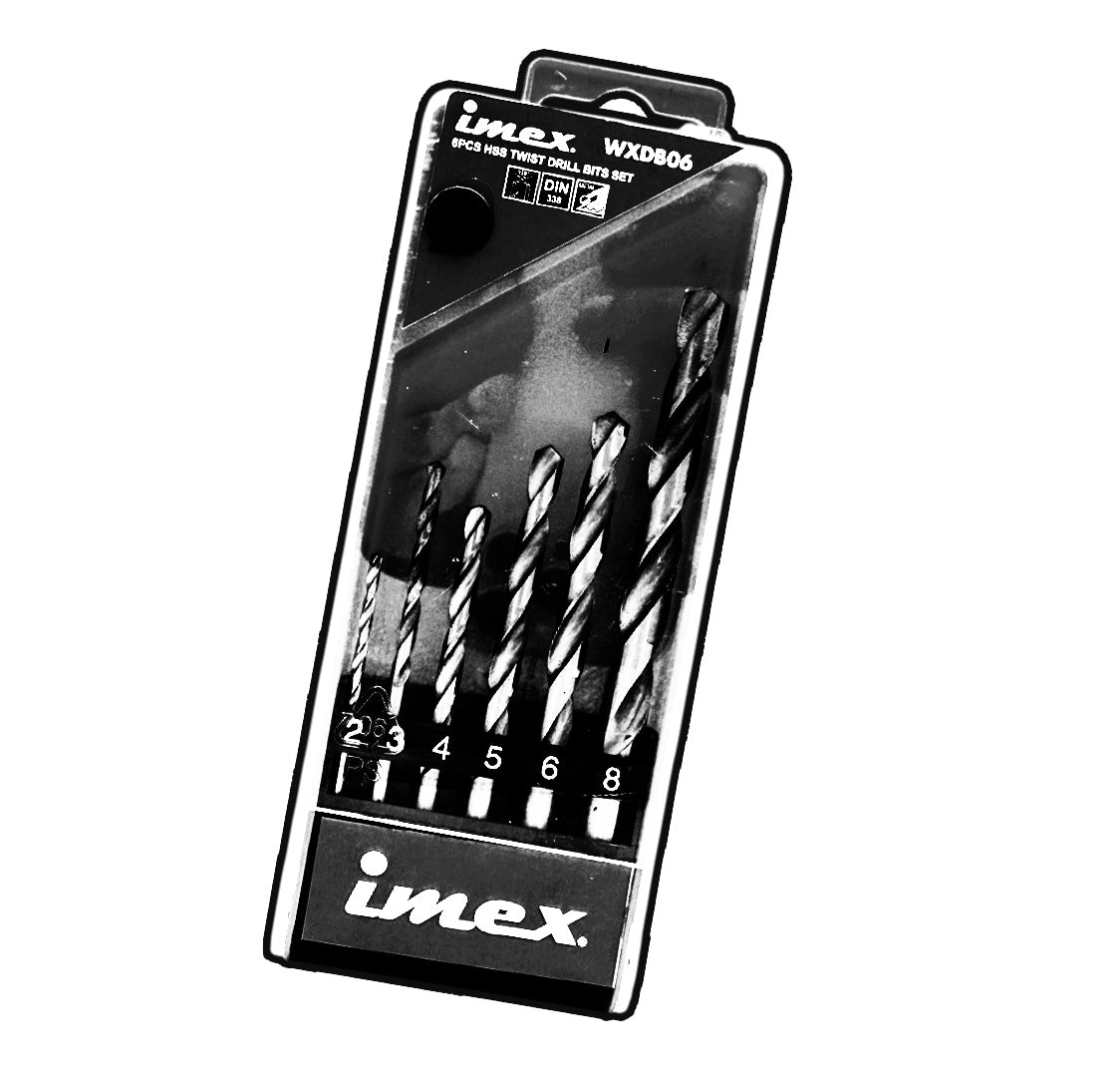 6-Piece HSS Twist Drill Bit Set - IMEX Power Tools