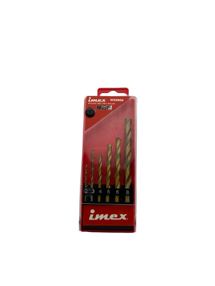 6-Piece HSS Twist Drill Bit Set - IMEX Power Tools