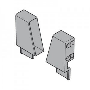 TANDEMBOX Adapter for lateral divider for sink drawers Ident R+L R7037 Dust Grey