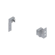 TANDEMBOX Back fixing bracket for wood back Ident R+L White Aluminum
