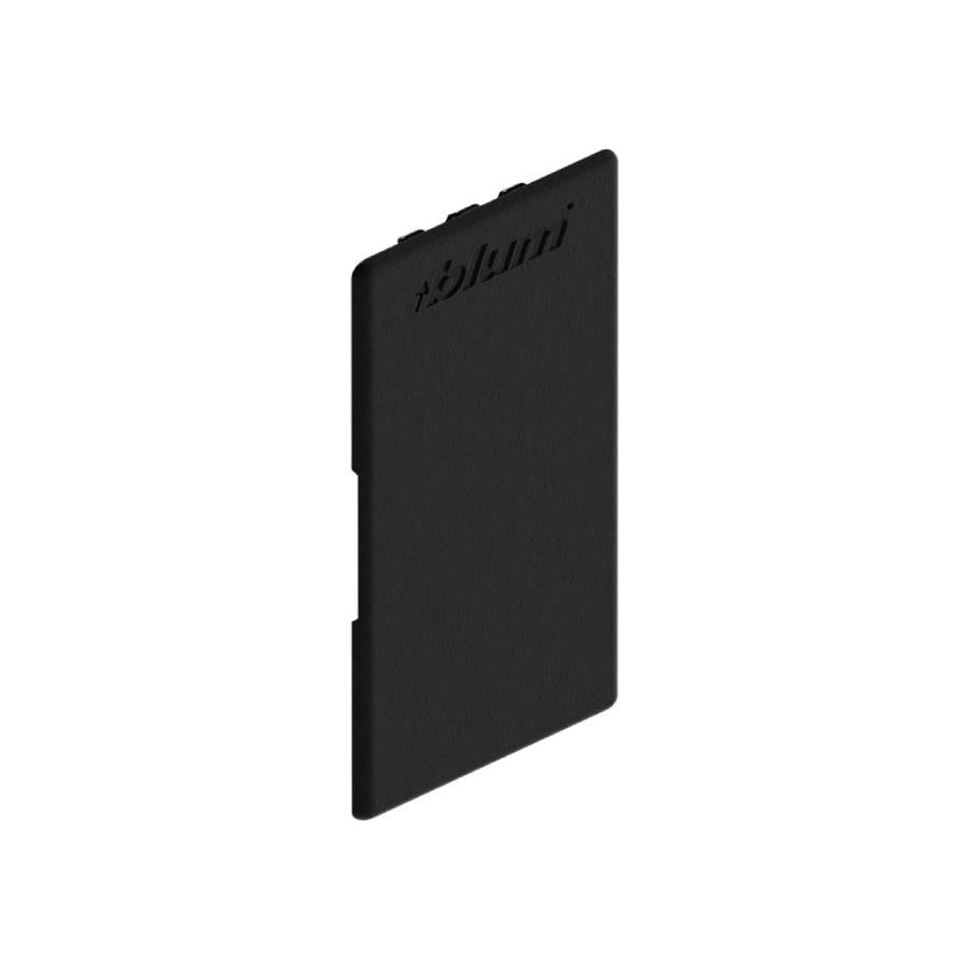 Blum LEGRABOX Inner Cover Cap Embossed Matte Black with Cross Gallery Rail