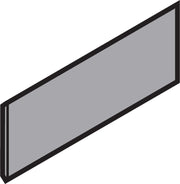 Cover caps for TANDEMBOX Ident Blank Inox-Brushed