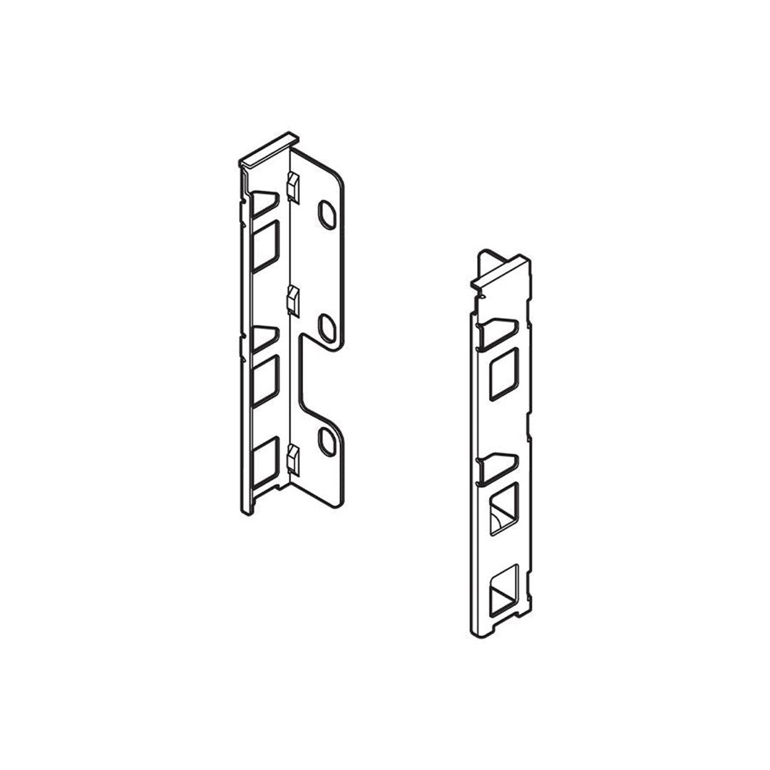 Blum LEGRABOX K-Height Rear Fixing Bracket Matte Black R+L