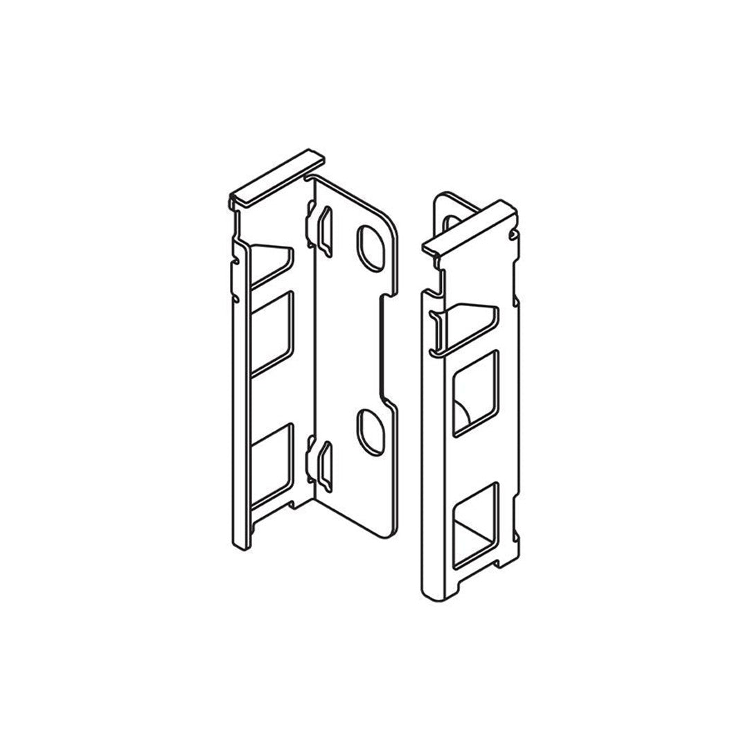 Blum LEGRABOX M-Height Rear Fixing Bracket Matte Black R+L