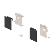Blum LEGRABOX M-Height Interior Front Fixing Bracket Set Matte Black R+L