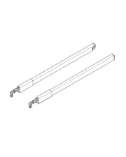 TANDEMBOX rectangular gallery rails - TOP Ident 18'' Nickel