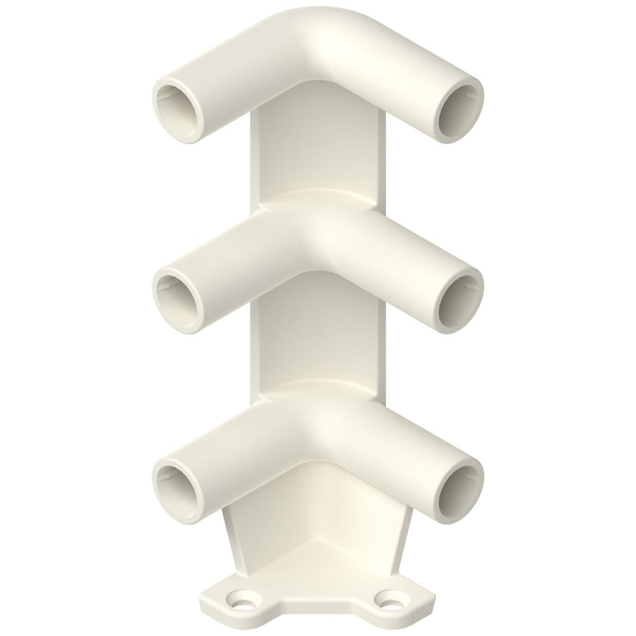 METABOX Corner posts for pull-out shelves Triple White