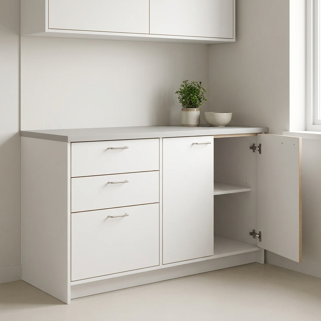 PLYWOOD LAMINATE WHITE 2S 3/4 4X8