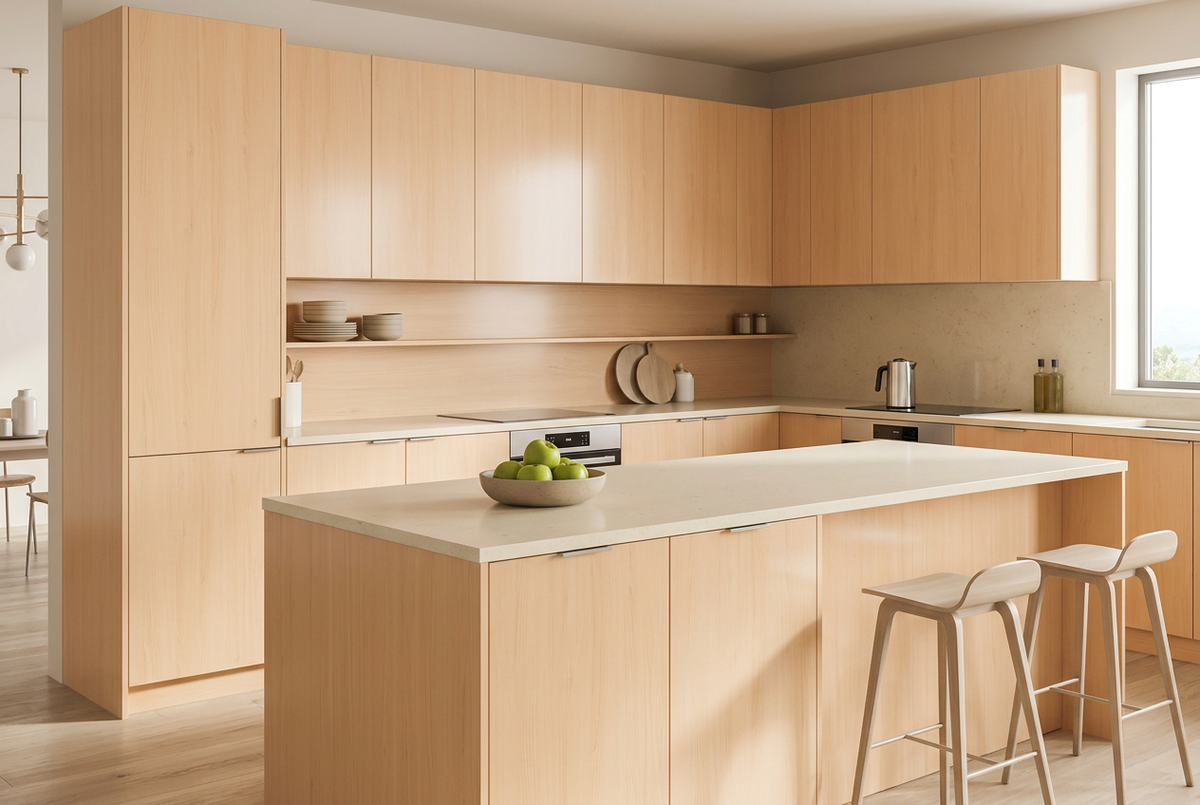 Escena ilustrativa de Apple XM LA1320XM aplicado en muebles de cocina