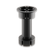 ADJUSTABLE LEG SET VOLPATO H150MM TO 200MM - SET OF 4 LEGS, OVAL BASES AND CLIPS FOR EXTRUDED AND WODDEN TOE KICK