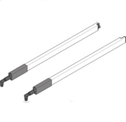 TANDEMBOX rectangular gallery rails - CENTER Ident 18'' White Aluminum