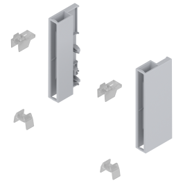 TANDEMBOX gallery rail design element adapter set Ident R+L White / Grey