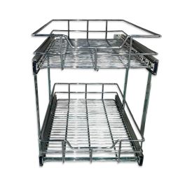 18'' TWO TIER WIRE BASKET SOFT CLOSE (H: 18 1/4" - W: 17 1/2" - D: 22")