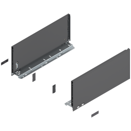 LEGRABOX 770C series (177mm) - drawer profile Ident 16'' (Left) Orion Grey Matte