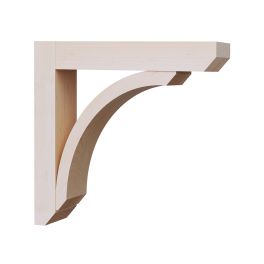 Lincroft Low Profile Reinforced Wood Corbel - 10" L x 12" H x 3" D