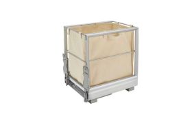 Aluminum Pull-Out Hamper Silver  14.31 in (363 mm) W x 18.05 in (458 mm) D x 19.34 in (491 mm) H