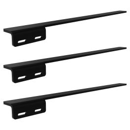 Harmony Countertop Support Brackets - 24x1.50x2 - Black - 3pc Kit Left | Federal Brace
