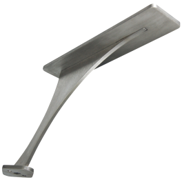 Foremont Counter Mounted Support - 10x2x6 - Brushed Stainless | Federal Brace