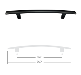HANDLE BRUSHED NICKEL 96MM