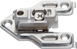 CLIP mounting plates Cam height adjustable mounting plates for face frame applications 0mm Nickel Off-center mount