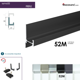 SYMA32 PROFILE BLACK MT 2950 MM.