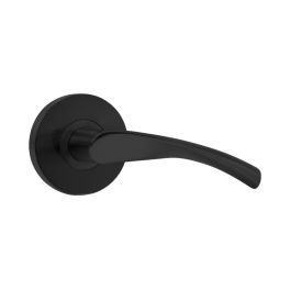 Door Lever Florence Passage Black Matte