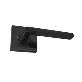 Door Lever Livorno Privacy Black Matte