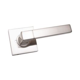 Milano Privacy Door Lever Satin Nickel