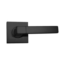 Door Lever Milano Passage Black Matte