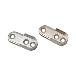Oval Tube Support No Dowels Chrome 250 x Bag