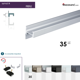 SYMA14 PROFILE SILVER MT 2950MM