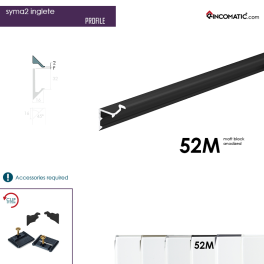 SYMA2 INGLETE PROFILE BLACK MT 2670MM