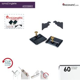 SYMA2 ING KIT END CAP+2CLIPS ANTHRACITE GREY