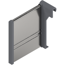 ORGA-LINE deep drawer for TANDEM drawer runners Lateral divider White Aluminum