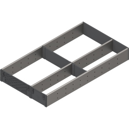 ORGA-LINE for TANDEMBOX Utensil sets 550mm Inox-Brush/Dust Grey