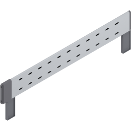 ORGA-LINE interior side rail for cross divider, NL=533 mm,  TANDEM wooden drawer