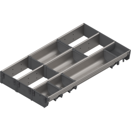 ORGA-LINE for TANDEMBOX Combination sets 550mm Inox-Brush/Dust Grey