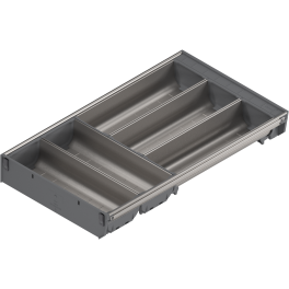 ORGA-LINE for TANDEMBOX Cutlery sets 500mm Inox-Brush/Dust Grey