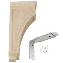 Mission Wood Corbel - 6x3x14 - Maple with Corbel Mounting System | Federal Brace