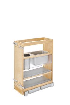 25 in x 8 in Vanity Grooming Organizer Natural  8.44 in (214 mm) W x 19.56 in (497 mm) D x 25.56 in (649 mm) H
