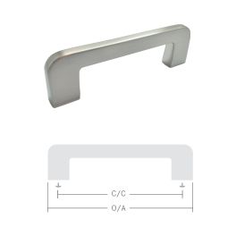 HANDLE BRUSHED NICKEL 224MM