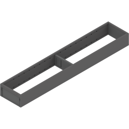 AMBIA-LINE utensil insert (narrow) for LEGRABOX drawer, steel, NL=550 mm, width=100 mm