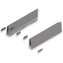 MERIVOBOX INDIUM GRAY drawer side, height M (91 mm), NL=350 mm, right+left