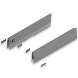 MERIVOBOX INDIUM GRAY drawer side, height M (91 mm), NL=450 mm, right+left