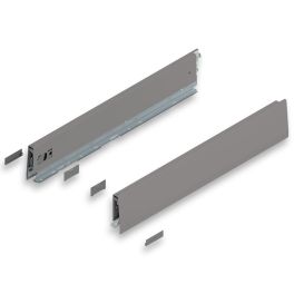 MERIVOBOX INDIUM GRAY drawer side, height M (91 mm), NL=500 mm, right+left