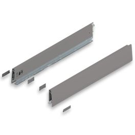 MERIVOBOX INDIUM GRAY drawer side, height M (91 mm), NL=550 mm, right+left