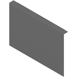 AMBIA-LINE deep drawer divider insert - (steel) Ident Orion Grey Matte