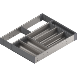 ORGA-LINE for TANDEM drawer runners Cutlery sets 21'' Nickel
